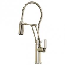 Brizo 63144LF-PN - Litze® Articulating Faucet With Finished Hose