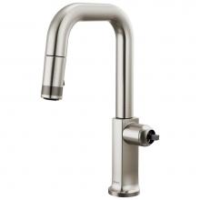 Brizo 63907LF-SSLHP-L - Kintsu® Pull-Down Prep Faucet with Square Spout - Less Handle