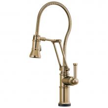 Brizo 64125LF-GL - Artesso® SmartTouch® Articulating Kitchen Faucet With Finished Hose