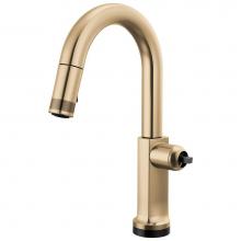 Brizo 64906LF-GLLHP-L - Kintsu® SmartTouch® Pull-Down Prep Faucet with Arc Spout - Less Handle