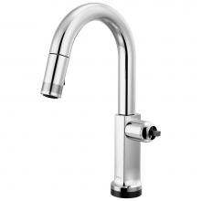 Brizo 64906LF-PCLHP-L - Kintsu® SmartTouch® Pull-Down Prep Faucet with Arc Spout - Less Handle
