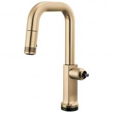 Brizo 64907LF-GLLHP-L - Kintsu® SmartTouch® Pull-Down Prep Faucet with Square Spout - Less Handle