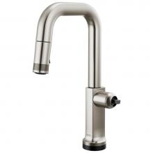 Brizo 64907LF-SSLHP-L - Kintsu® SmartTouch® Pull-Down Prep Faucet with Square Spout - Less Handle
