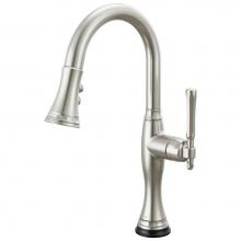 Brizo 64958LF-SS - The Tulham™ Kitchen Collection by Brizo® SmartTouch® Pull-Down Prep Kitchen Faucet