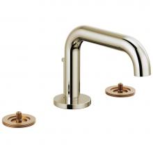 Brizo 65334LF-PNLHP-ECO - Litze® Widespread Lavatory Faucet with Low Spout - Less Handles 1.2 GPM