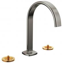 Brizo 65367LF-BNXLHP-ECO - Allaria™ Widespread Lavatory Faucet with Arc Spout - Less Handles