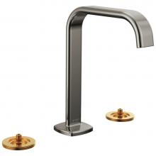 Brizo 65368LF-BNXLHP-ECO - Allaria™ Widespread Lavatory Faucet with Square Spout - Less Handles