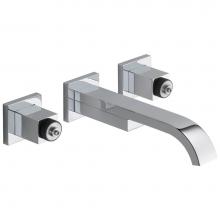 Brizo 65880LF-PCLHP-ECO - Siderna® Two-Handle Wall Mount Lavatory Faucet - Less Handles 1.2 GPM