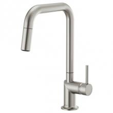 Brizo 63065LF-SSLHP - Odin® Pull-Down Faucet with Square Spout - Less Handle