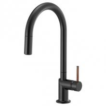 Brizo 63075LF-BLLHP - Odin® Pull-Down Faucet with Arc Spout - Less Handle