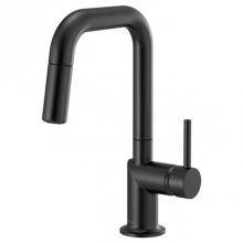 Brizo 63965LF-BLLHP - Odin® Pull-Down Prep Faucet with Square Spout - Less Handle