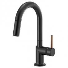 Brizo 63975LF-BLLHP - Odin® Pull-Down Prep Faucet with Arc Spout - Less Handle