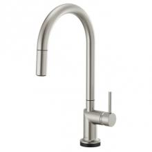 Brizo 64075LF-SSLHP - Odin® SmartTouch® Pull-Down Kitchen Faucet with Arc Spout - Less Handle