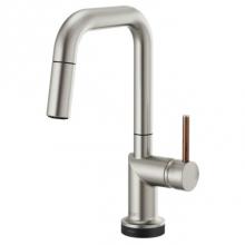 Brizo 64965LF-SSLHP - Odin® SmartTouch® Pull-Down Prep Kitchen Faucet with Square Spout - Less Handle