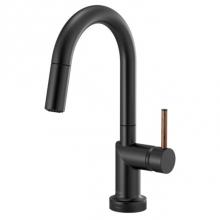 Brizo 64975LF-BLLHP - Odin® SmartTouch® Pull-Down Prep Kitchen Faucet with Arc Spout - Less Handle