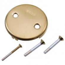 Brizo RP43153GL - TOE-OPERATED OVERFLOW PLATE WITH SCREWS