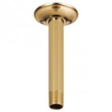 Brizo RP48985PG - Universal Showering 6'' Ceiling Mount Shower Arm And Round Flange