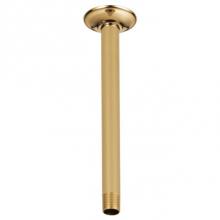 Brizo RP48986PG - Universal Showering 10'' Ceiling Mount Shower Arm And Round Flange