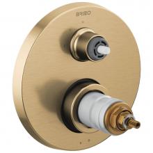 Brizo T75535-GLLHP - Litze® TempAssure® Thermostatic Valve with 3-Function Diverter Trim - Less Handles