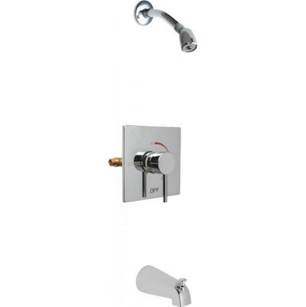 SQUARE T/P TUB AND SHOWER VALVE