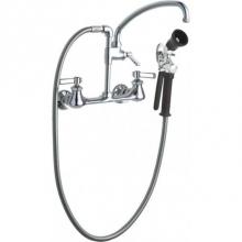 Chicago Faucets 509-GXKCAB - WALL MNT POT FILL/PRE-RINSE LF-CHK CTRDG