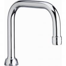 Chicago Faucets DB6AE35JKABCP - 6'' DB SPOUT W/ E35 AERATOR