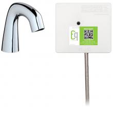 Chicago Faucets EQ-A11A-11ABCP - LAV FAUCET EQ IR RND SH BATT SS NMIX