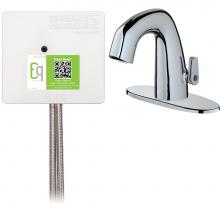 Chicago Faucets EQ-A22A-45ABCP - LAV FAUCET EQ IR RND 4P ACLP DS EXT 1070