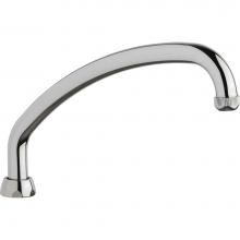 Chicago Faucets L9E1JKABCP - 9.5'' TUBE SPOUT W/E1 OUTLET