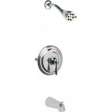 Chicago Faucets SH-TP1-01-100 - ROUND T/P TUB AND SHOWER VALVE