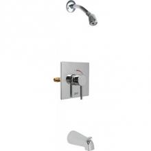 Chicago Faucets SH-TP2-02-100 - SQUARE T/P TUB AND SHOWER VALVE