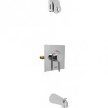 Chicago Faucets SH-TP2-04-100 - SQUARE T/P TUB AND SHOWER VALVE