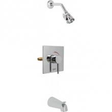 Chicago Faucets SH-TP2-06-100 - SQUARE T/P TUB AND SHOWER VALVE