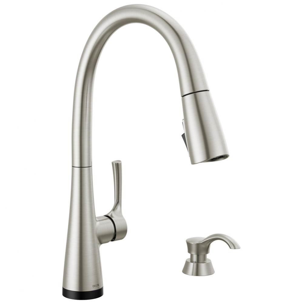 AUBURN™ Single Handle Pull-Down Kitchen Faucet with Soap Dispenser and Touch2O Technology