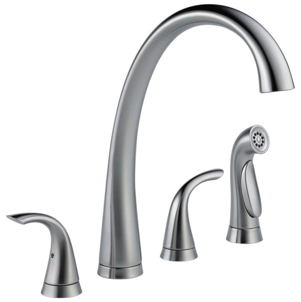 Pilar&#xae; Two Handle Widespread Kitchen Faucet with Spray