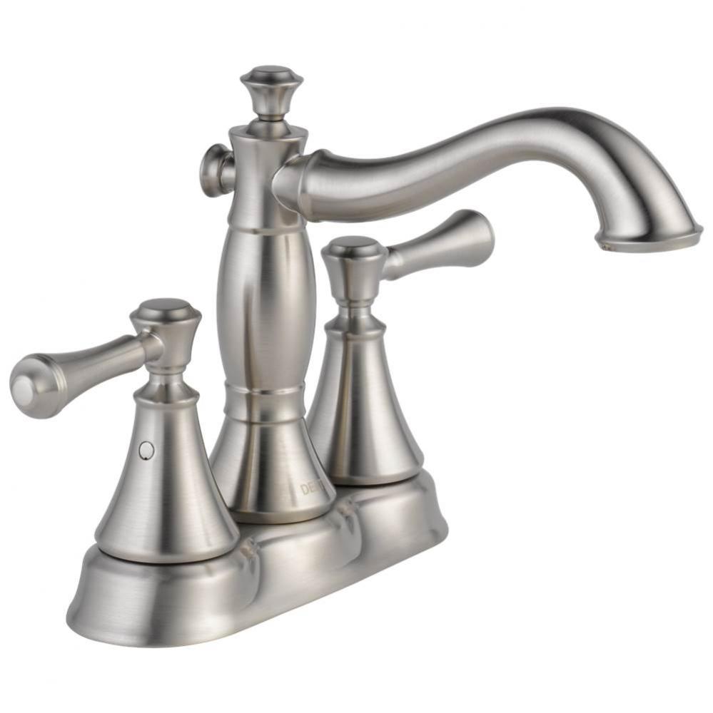 Cassidy™ Two Handle Centerset Bathroom Faucet - Metal Pop-Up