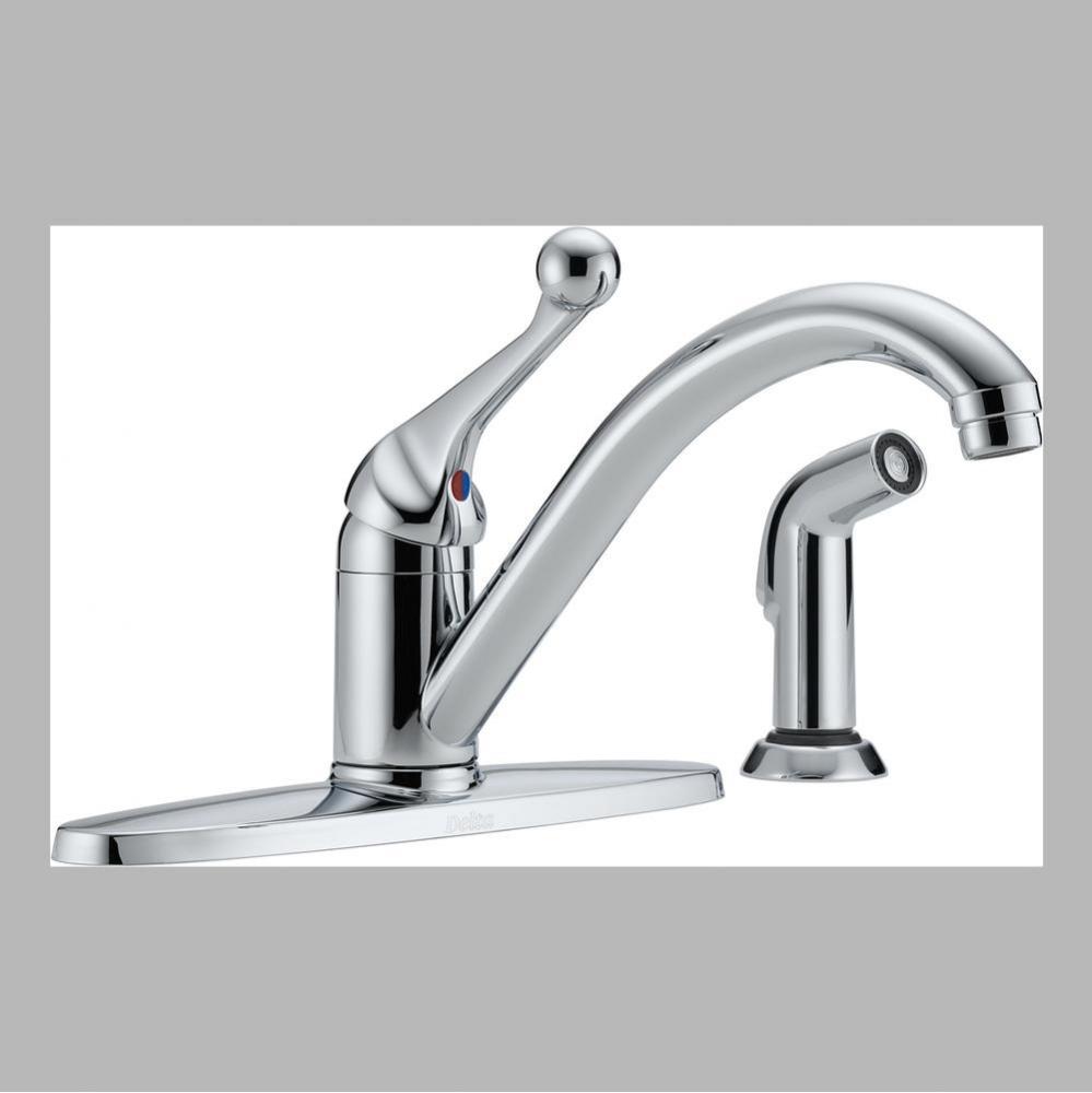 Delta 134 / 100 / 300 / 400 Series: Single Handle Kitchen Faucet with