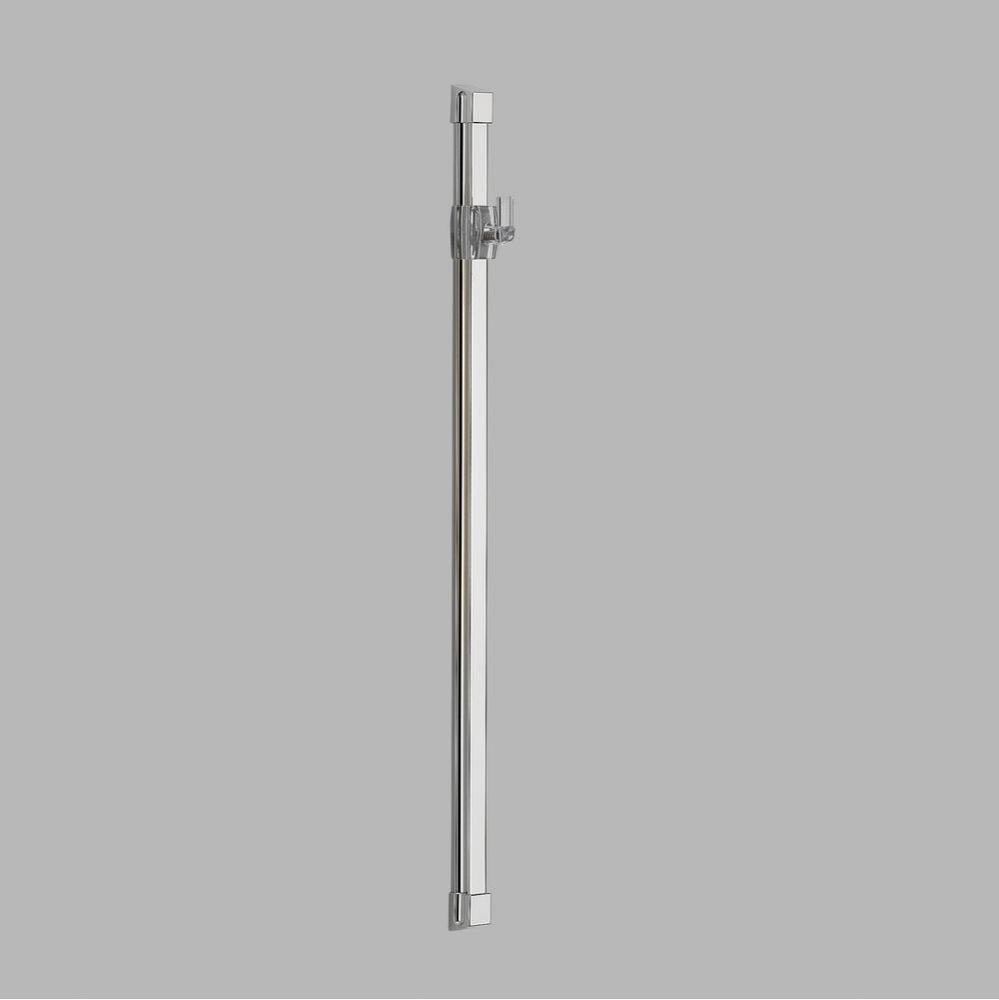 Universal Showering Components: 24&apos;&apos; Adjustable Glide Rail Wall Bar