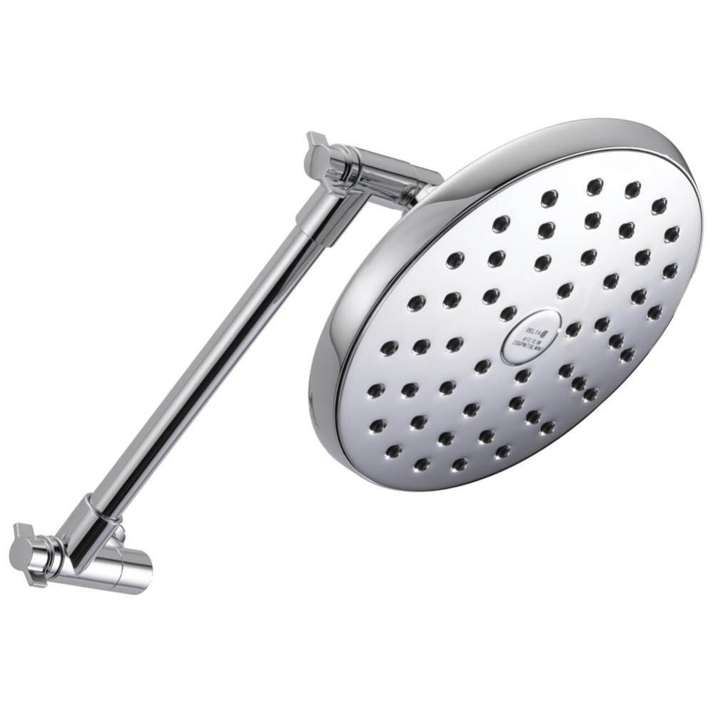 Universal Showering Components Single Setting Rain Can Shower Head w/ Arm