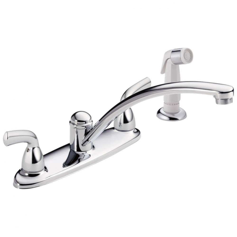 Foundations&#xae; Two Handle Kitchen Faucet with Spray