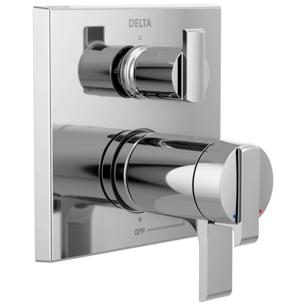 Ara&#xae; Angular Modern TempAssure&#xae; 17T Series Valve Trim with 3-Setting Integrated Diverter