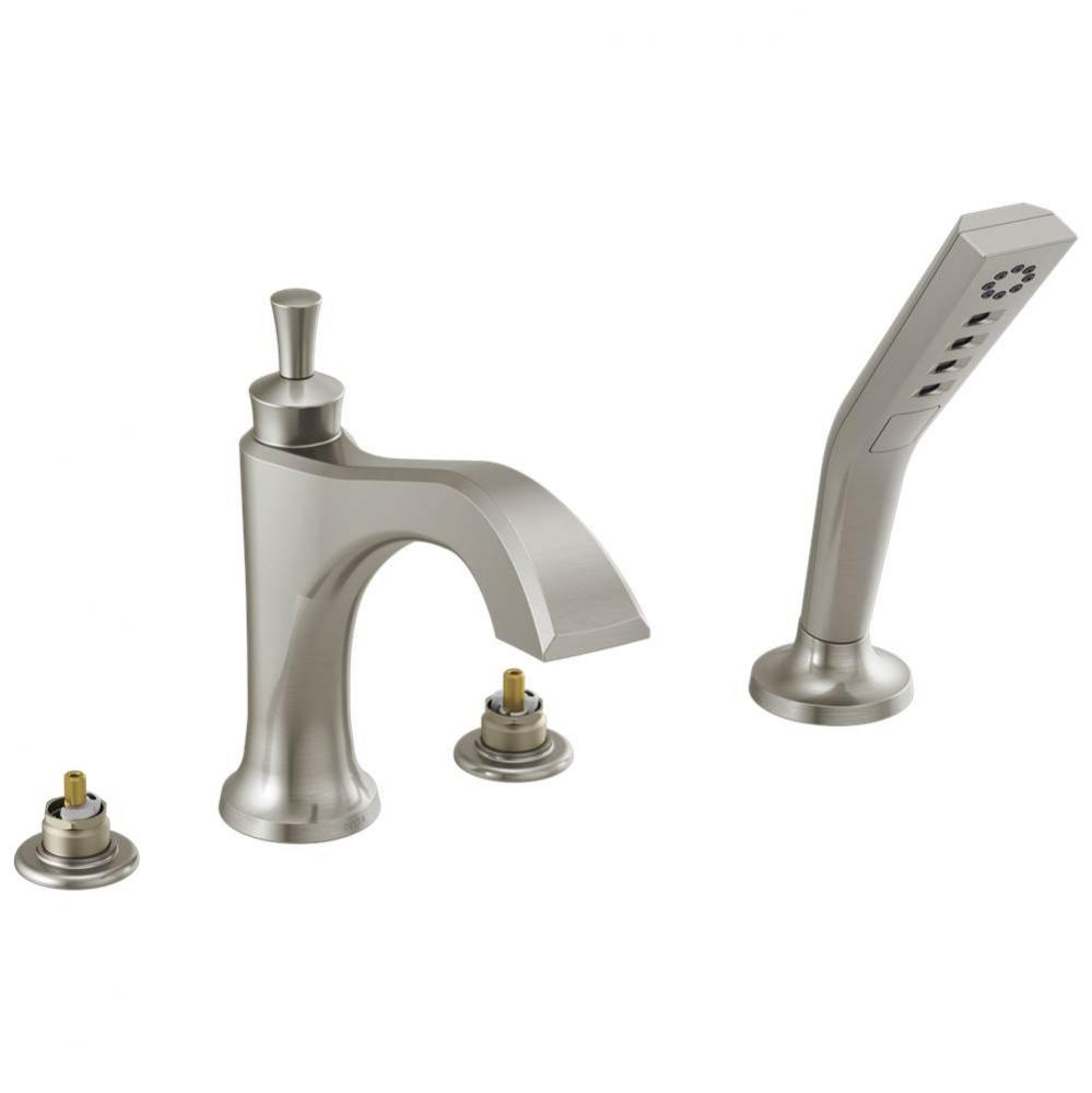 Dorval™ Roman Tub with Hand Shower Trim - Less Handles
