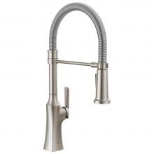 Delta Faucet 18887-SS-DST - Ermelo™ Pro Single Handle Pull-Down Kitchen Faucet With Spring Spout
