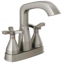 Delta Faucet 257766-SS-PR-MPU-DST - Stryke® Two Handle Centerset Bathroom Faucet With Pop-Up Drain