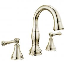 Delta Faucet 3597-PNPD-DST - Cassidy™ Two Handle Widespread Pull Down Bathroom Faucet