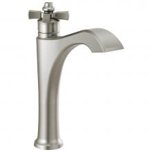 Delta Faucet 657-SS-DST - Dorval™ Single Handle Mid-Height Vessel Bathroom Faucet