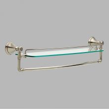 Delta Faucet 79711-SS - Cassidy: 24'' Glass Shelf with Removable Bar