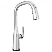 Delta Faucet 9176T-PR-DST - Stryke® Single Handle Pull Down Kitchen Faucet with Touch 2O Technology