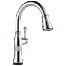 Delta Faucet 9197T-PR-DST - Cassidy™ Single Handle Pull-Down Kitchen Faucet with Touch<sub>2</sub>O® and Sh