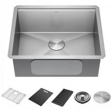 Delta Faucet 95B9031-23S-SS - Rivet™ 23'' Workstation Kitchen Sink Undermount 16 Gauge Stainless Steel Single Bowl w